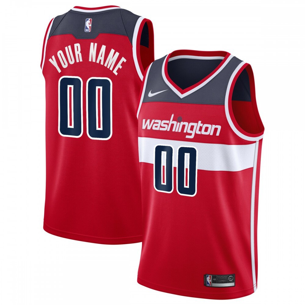 Washington Wizards 2020/21 Swingman Custom Jersey - Icon Edition - Red-Pro Kit Vault | Brand New 26/27 Sports Jerseys